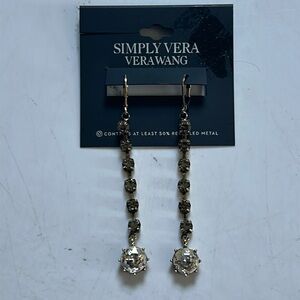 Simply Vera Vera Wang Linear Smoky Topaz Earrings
